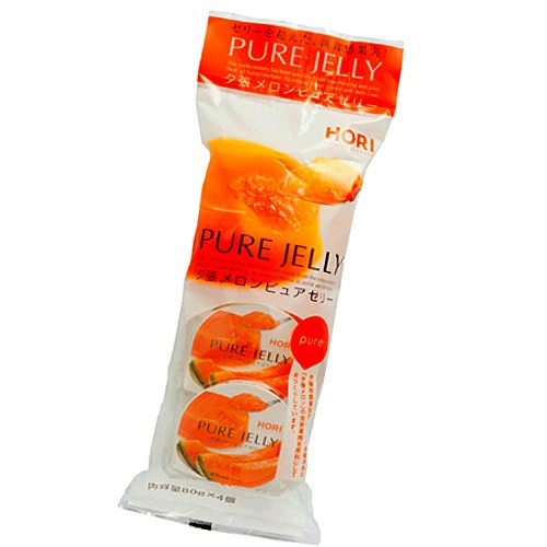 ホリ(HORI)の夕張メロンピュアゼリー【4個入】 北海道 お土産 お中元 お歳暮 贈り物 ゼリー ギフト プレセント