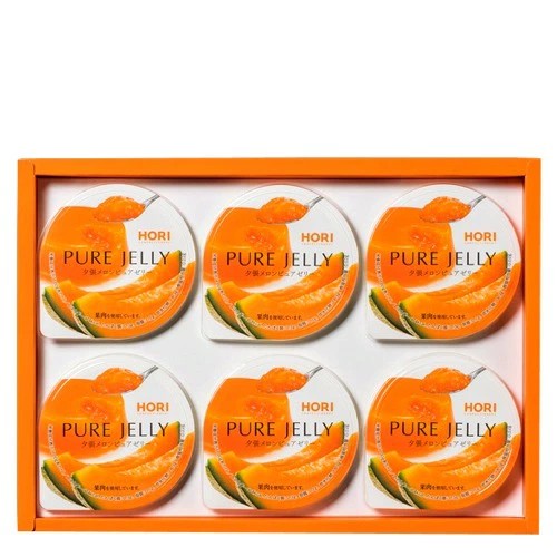 ホリ(HORI)の夕張メロンピュアゼリー【6個入】 北海道 お土産 お中元 お歳暮 贈り物 ゼリー ギフト プレセント