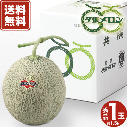 【送料無料】産地直送 夕張メロン秀品（1.5KG)1玉入 北海道夕張産 ※ほかの商品と同梱できません。  着日指定不可（予約販売期間6月30日まで）北海道 ご当地 赤肉 果物 フルーツ ギフト 贈り物 プレゼント 野菜 グルメ お取り寄せ