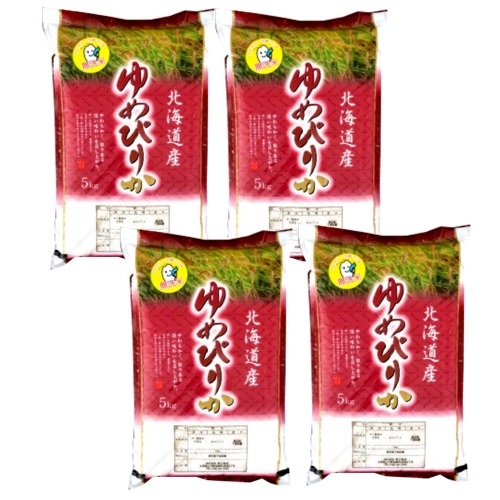数量限定！！！＜送料込＞6年度産 北海道産 お米 ゆめぴりか5kg×4 合計20kg 北海道 白米 ごはん ご飯 お取り寄せ