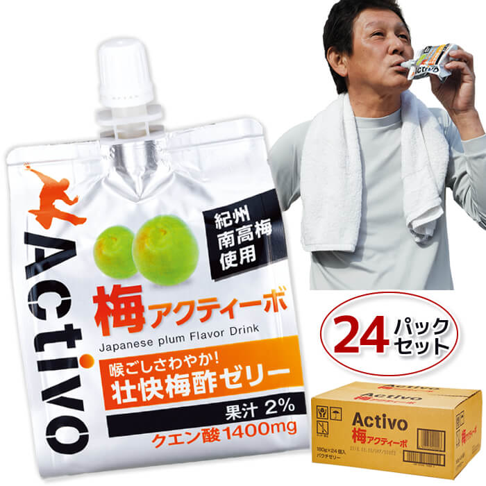 喉ごし爽やか 壮快 梅酢ゼリー 梅アクティーボ  24パックセット 熱中症対策 暑さ対策 クエン酸補給